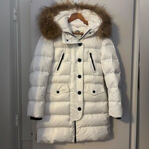 White Down Italian Parka